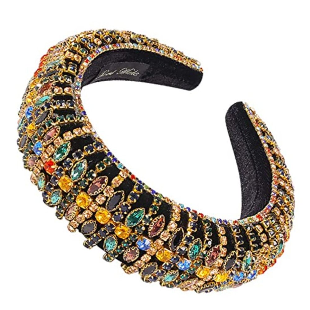 Luxurious Rhinestone Headband Golden 🔥⭐️🌸